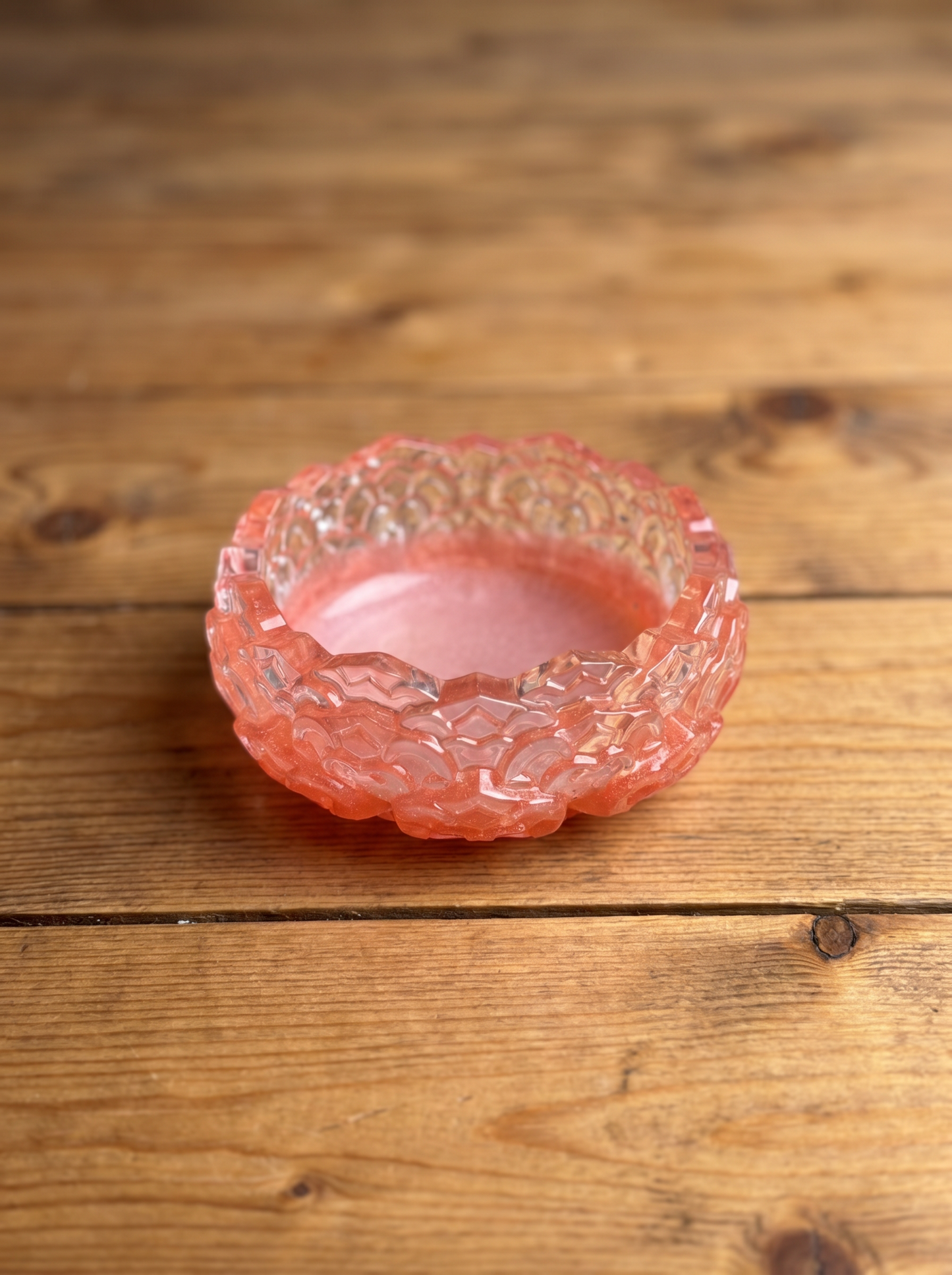 Resin Trinket Tray – Pink & Clear